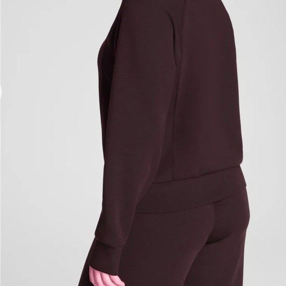 Nwot Spanx air essentials half zip + wide leg pants set brown S - Picture 10 of 11